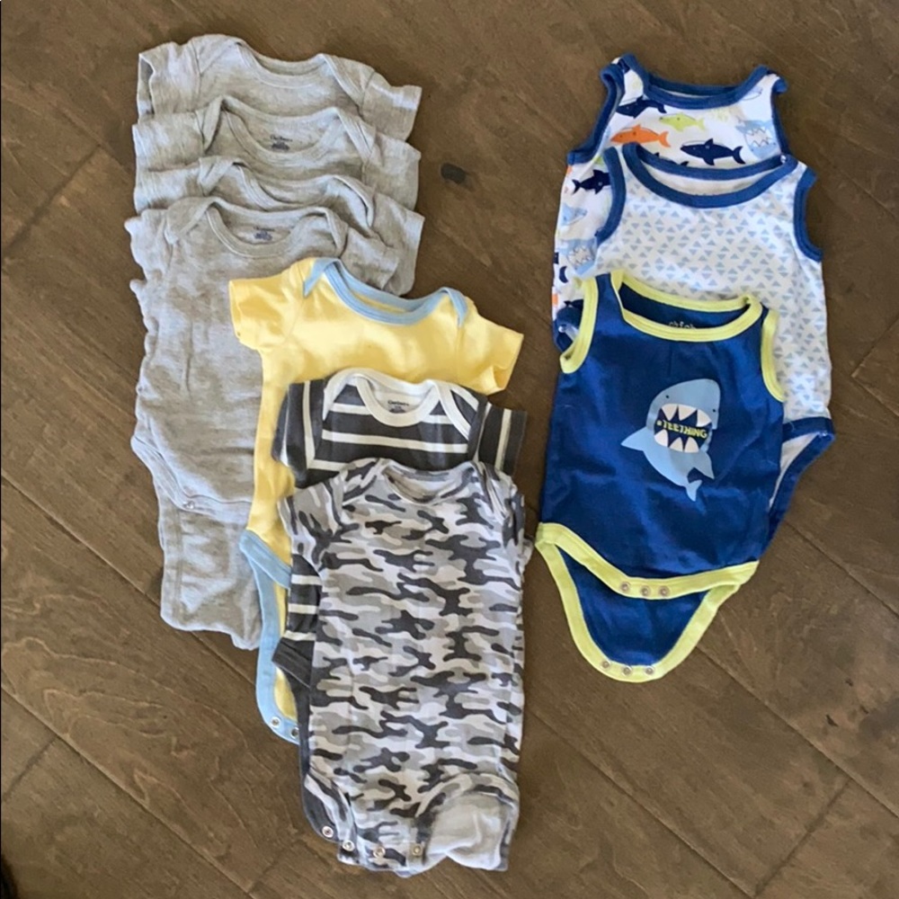 Carters and Chickpea body suits